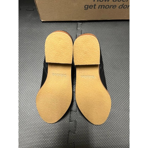 Soludos Black Leather Ankle Boots - Picture 7 of 9